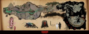 配图9：欢瑞游戏《盗墓笔记S》此前曝光的“七星鲁王宫”手绘地图