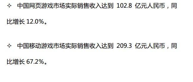 抢先:2015上半年《中国游戏产业报告》全文